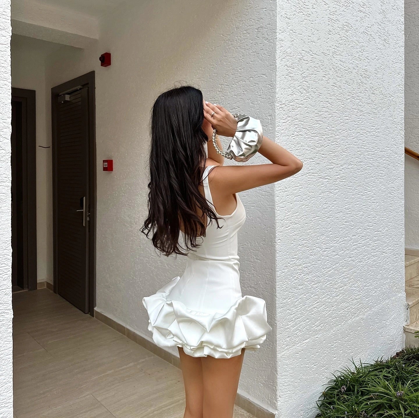 Vestido Branco Curto Sem Mangas