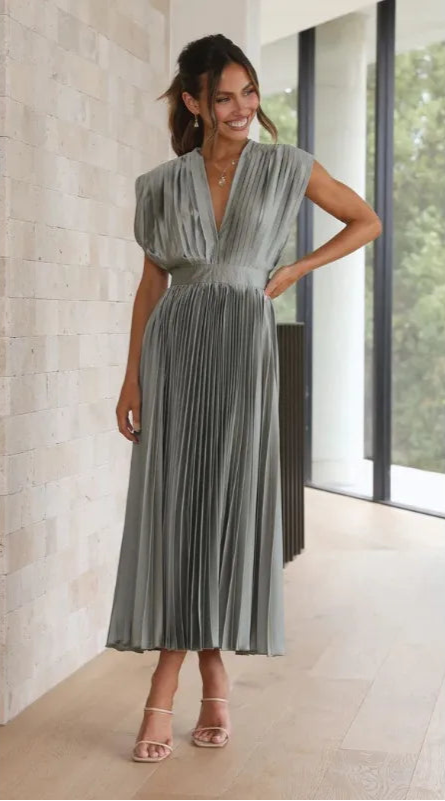 Vestido Longo Corset Drapeado para Festas