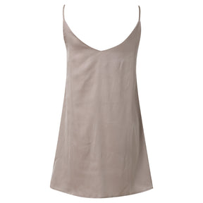 Vestido Curto Liso Casual