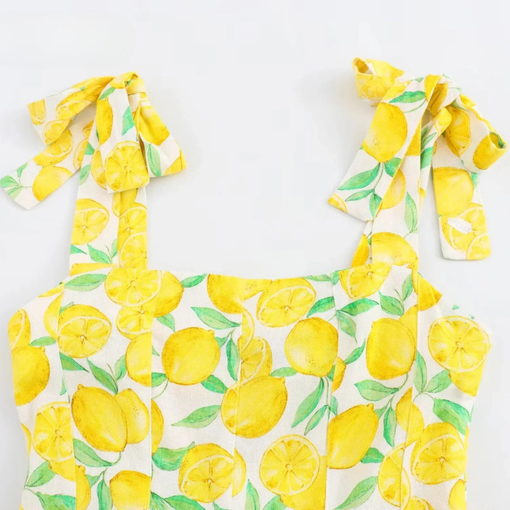 Vestido Curto Amarelo