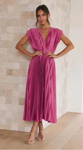 Vestido Longo Corset Drapeado para Festas