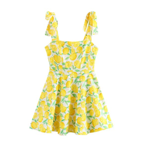 Vestido Curto Amarelo