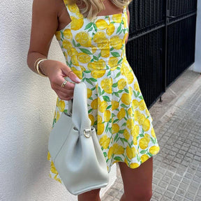 Vestido Curto Amarelo