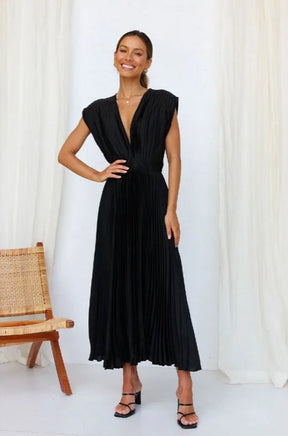 Vestido Longo Corset Drapeado para Festas