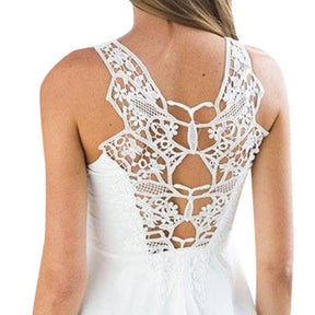 Vestido Branco Curto e Solto