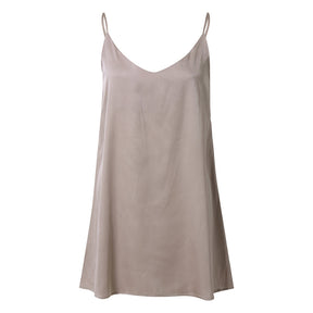 Vestido Curto Liso Casual